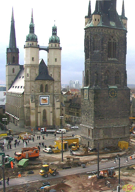 2004-11-08 07 Halle, Marktplatz