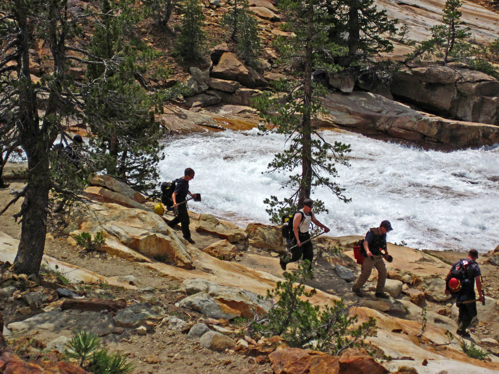 Firefighters On Their Way To Wildcat Fire (0130)
