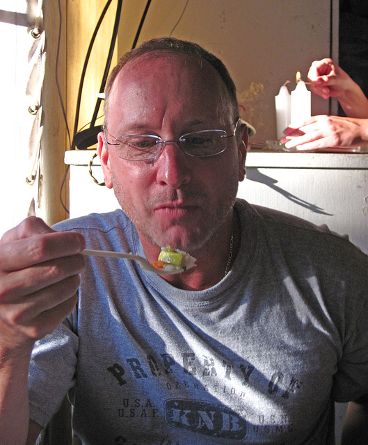 Glen Aulin Camp - Jorge at Dinner (0172)