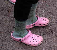 Pink Crocs at Glen Aulin Camp (0169)