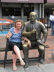 Val diggin' on Red Auerbach.