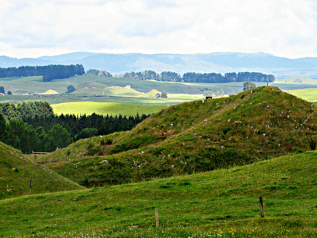 Valley below