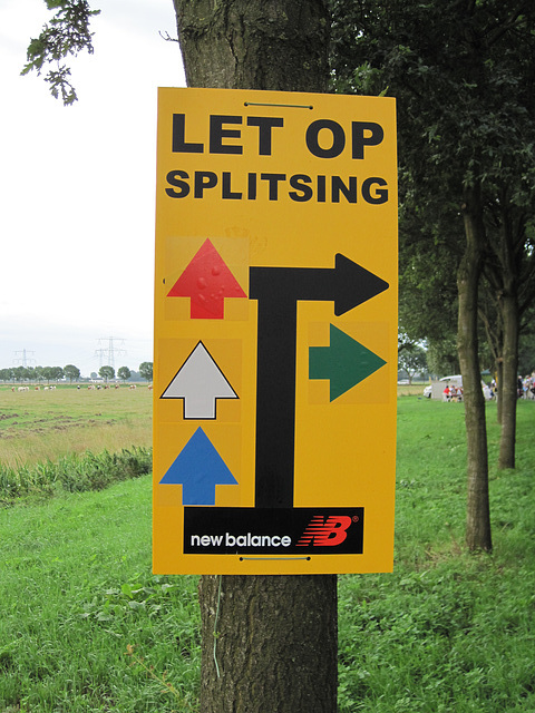 Waarschuwing voor de splitsing