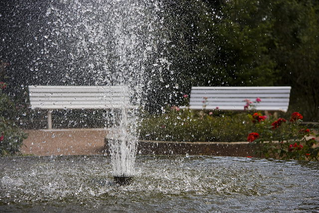 Springbrunnen oben