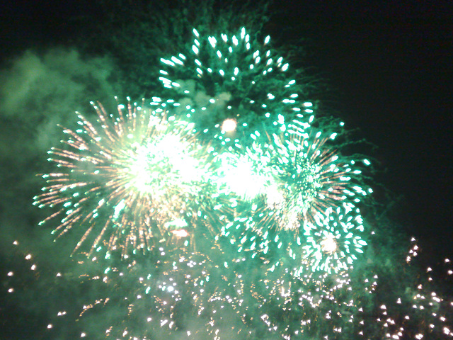 Fuegos artificiales.