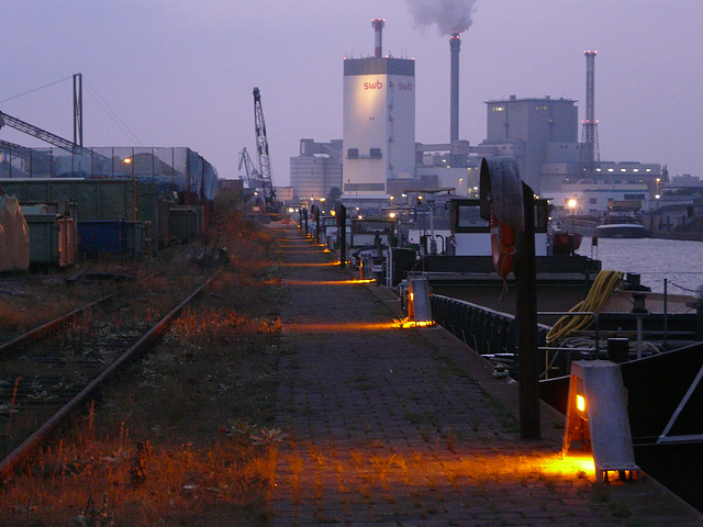 Pink hour im Allerhafen