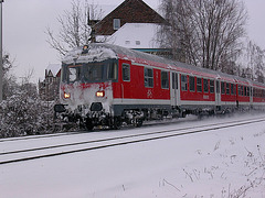 Eisenbahnimpression im Winter