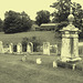 Lake Bomoseen private cemetery. Sur la 4 au tournant de la 30. Vermont, USA - États-Unis.-  Photo ancienne - Vintage