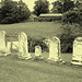 Lake Bomoseen private cemetery. Sur la 4 au tournant de la 30. Vermont, USA - États-Unis. - Photo ancienne - Vintage