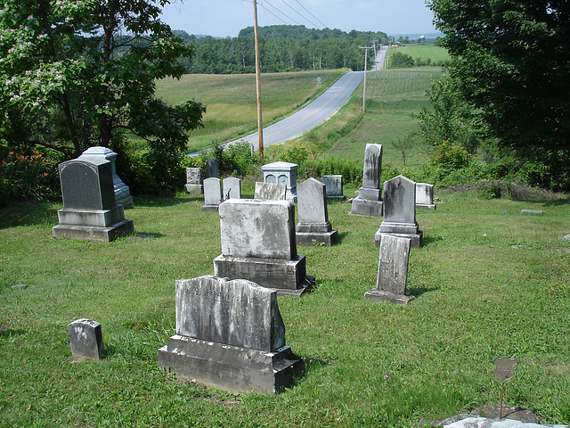 Whiting church cemetery. 30 nord entre 4 et 125. New Hampshire, USA. 26-07-2009