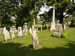 Whiting church cemetery. 30 nord entre 4 et 125. New Hampshire, USA. 26-07-2009
