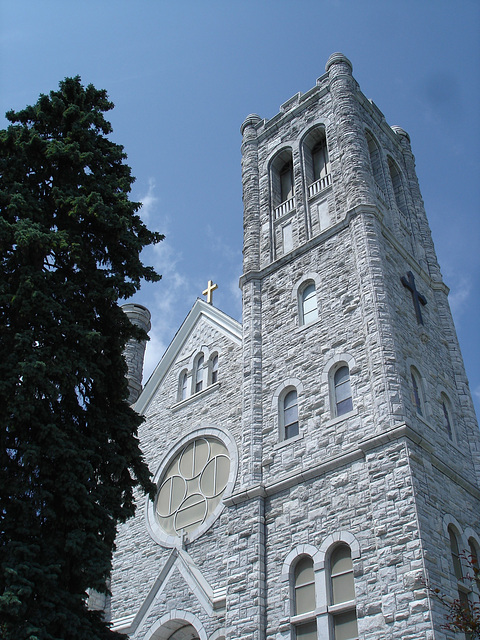 St-Mary's Assumption church / Middleburg. Vermont -  USA  /  25 juillet 2009