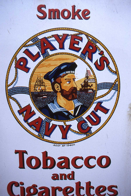 Enamel Advertising Sign for Tobacco