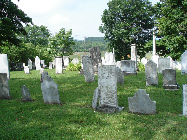 Whiting church cemetery / 30 nord entre les routes 4 et 125 -  États-Unis /  USA.  25 juillet 2009