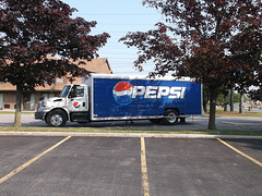 Pepsi western truck / Camion Pepsi à la mode western.