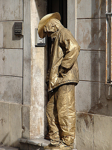 20061029 0803DSCw [F] Lebende Statue, Antibes, Cote d'Azur