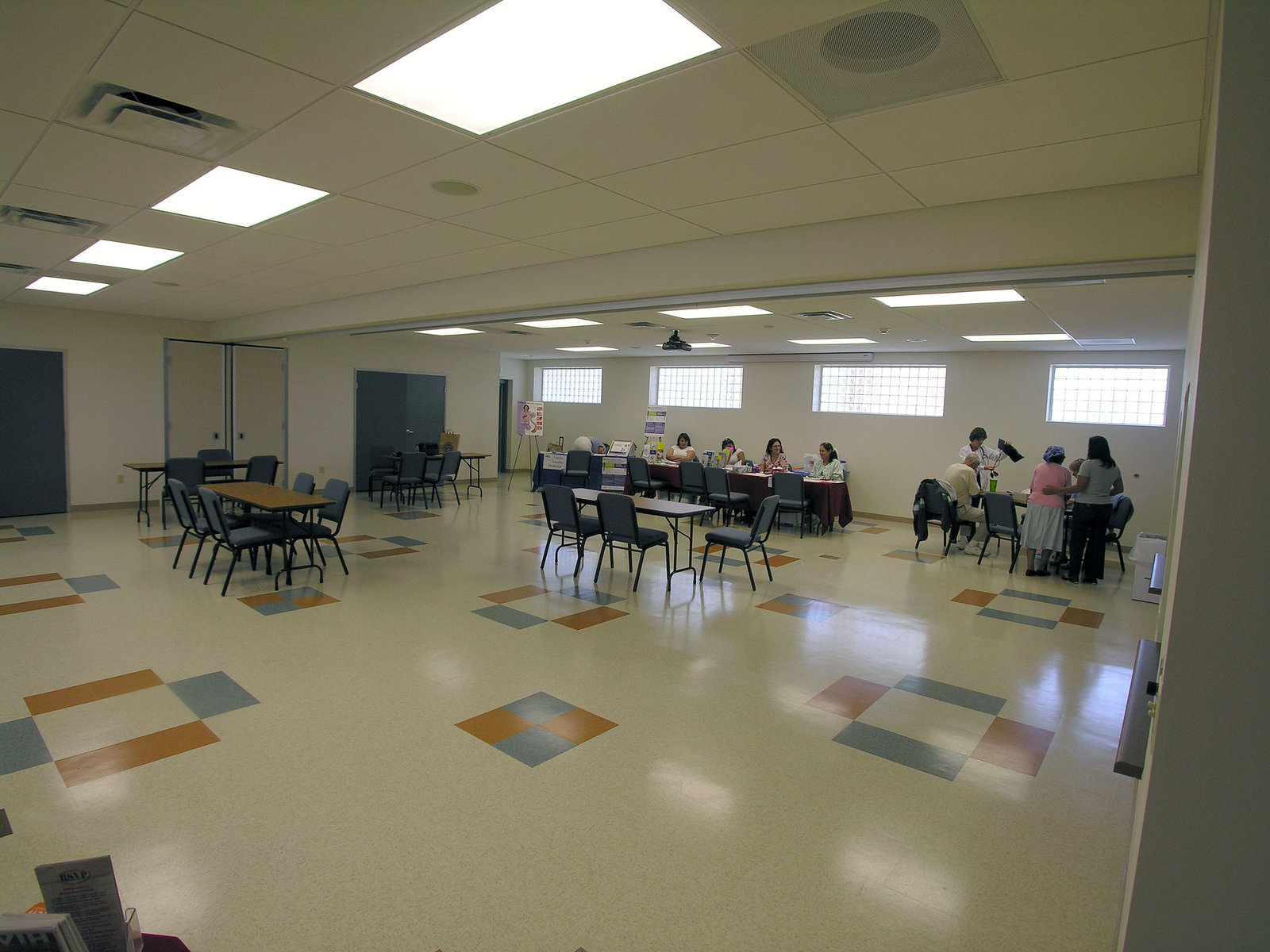 Henry Vellore Lozano, USMCR, Community Center interior (8783)