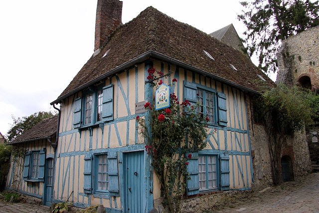 La maison bleue à Gerberoy