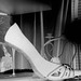 Simona's spike heels shoe - Chaussure à talons aiguilles de mon amie Simona -  With / avec permission-  Négatif