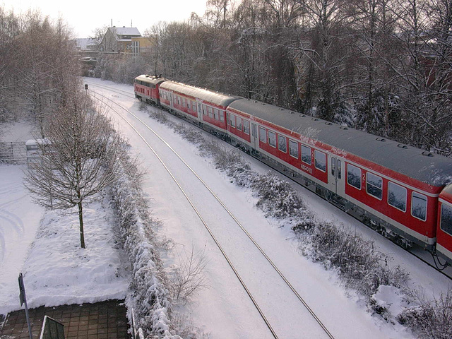 Eisenbahnimpression im Winter