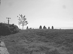 The Eastern cemetery  /  Portland, Maine USA -  11 octobre 2009 - Version éclaicie en noir et blanc