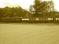 Conway scenic railroad  /  Conway, New Hampshire USA - 10 octobre 2009 -Sepia