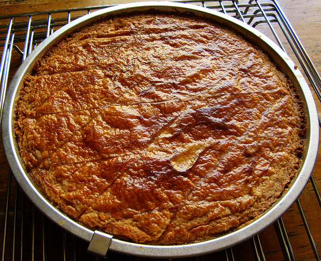 His first baking experience: Boterkoek