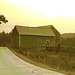 Lake Bomoseen private cemetery. Sur la 4 au tournant de la 30. Vermont, USA - États-Unis. -  Sepia postérisé