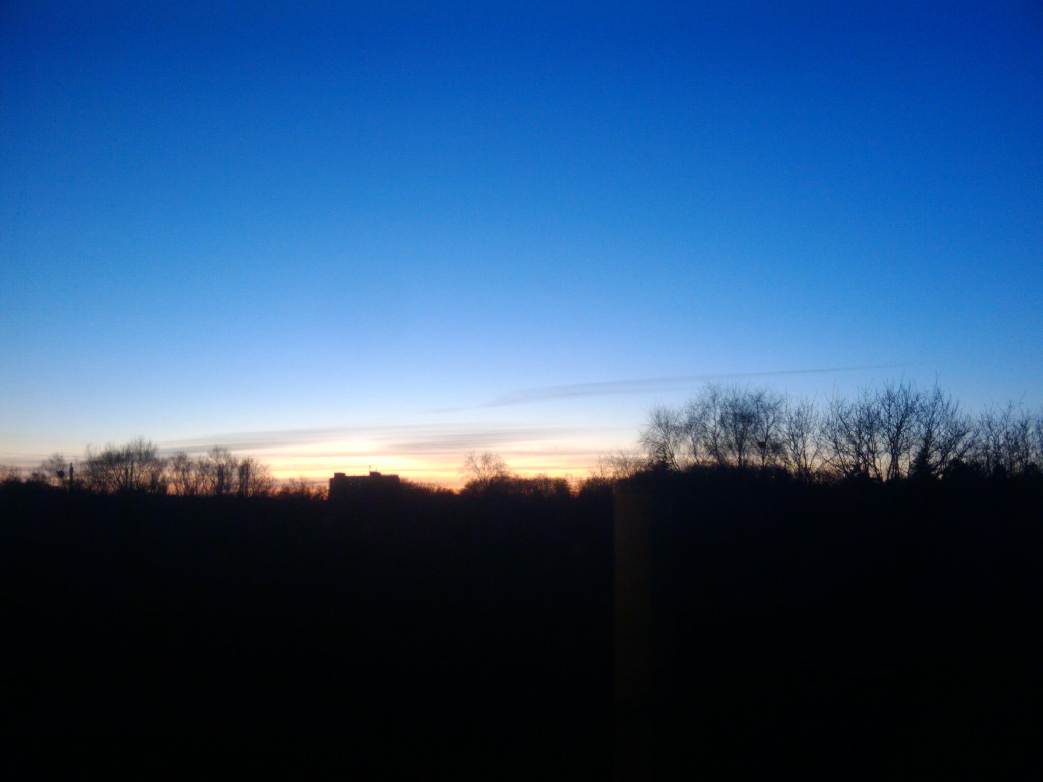 Wonderful winter sunset