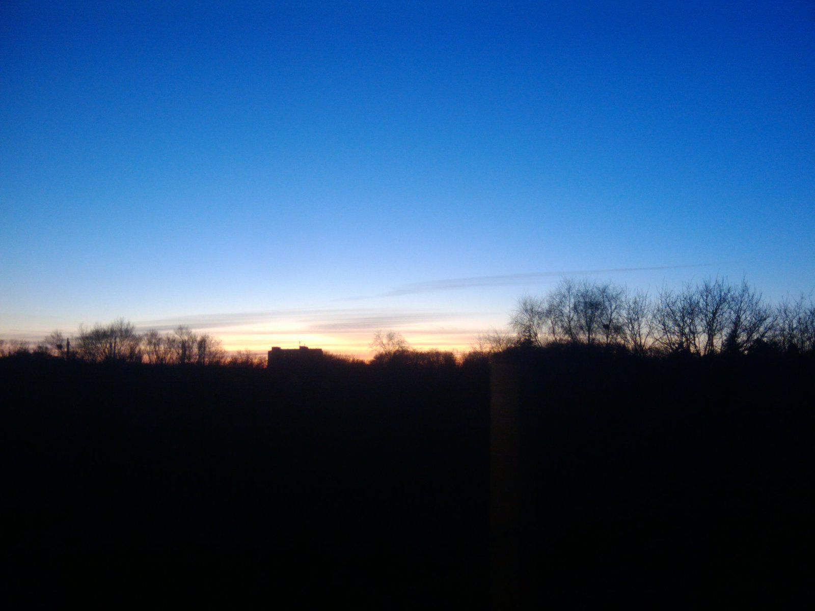 Wonderful winter sunset