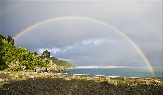 Rainbow at Rarangi.