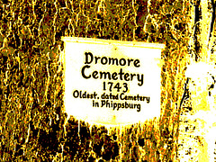 Dromore cemetery  -  Négatif RVB postérisé