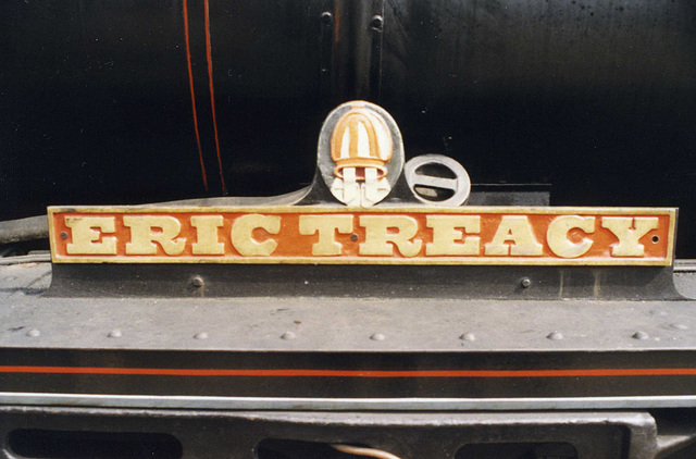 Nameplate of 'Eric Treacy'