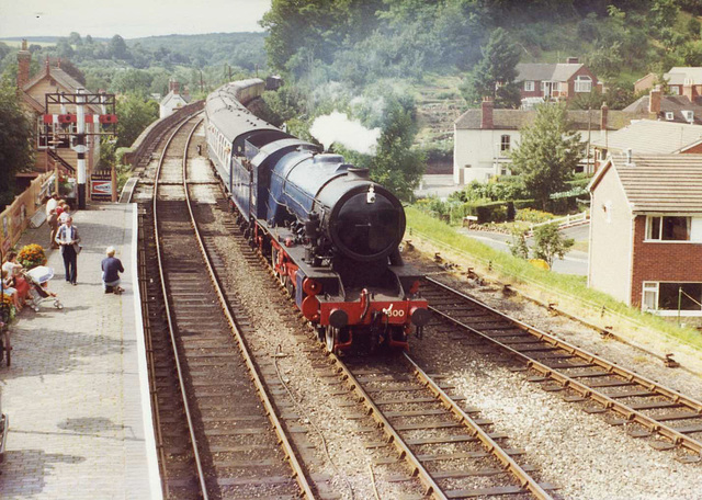 #600 Enters Bewdley Station with a Train from Bridgnorth