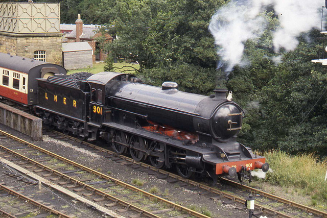 LNER Q6 #901 Leaving Goathland for Pickering