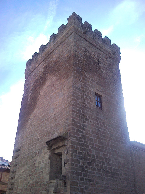 Sangüesa (Navarra): detalle de palacio.