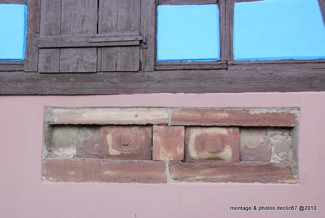 volets de grès rose (Alsace)