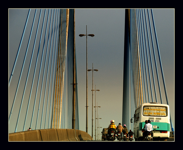 Mekong suspension bridge