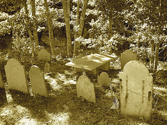 Dromore cemetery - Sepia