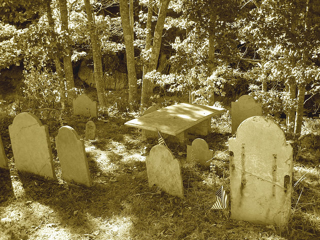 Dromore cemetery - Sepia