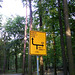 Cycle Route Sign in Kunraticky Les, Prague, CZ, 2009
