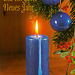 blua kandelo - blaue Kerze
