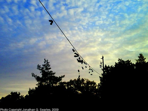 Shoes On Wire On Letna, Prague, CZ, 2009