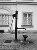 Hand Pump in Betlemske Namesti, Picture 2, B&W Version, Prague, CZ, 2009