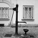 Hand Pump in Betlemske Namesti, Picture 2, B&W Version, Prague, CZ, 2009