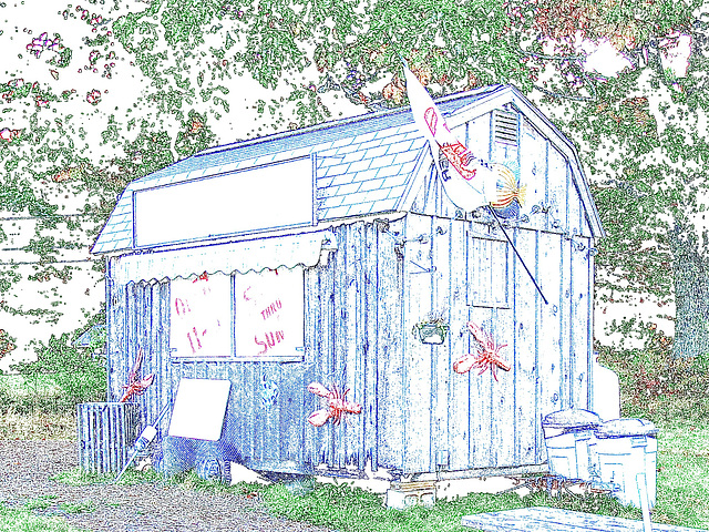 Nance's seafood Shanty .  11 octobre 2009  - Contours de couleur