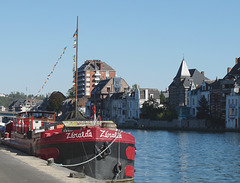 'Zeralda' Moored by the River Meuse