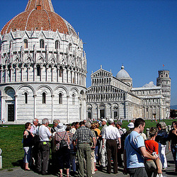 20050914 007DSCw [I] (1)Baptisterium, (2)Dom, (3)Campanile, Pisa, Toscana