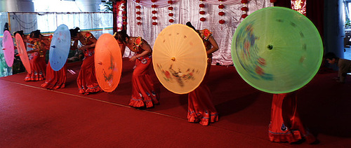 Umbrella girls from south Yunnan