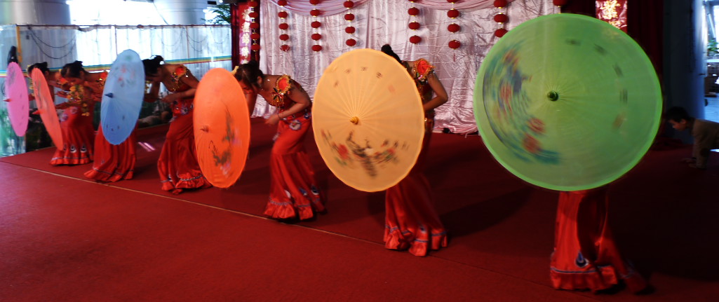 Umbrella girls from south Yunnan